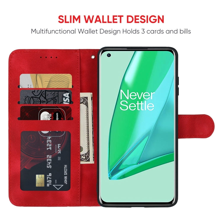 For OnePlus 9 Pro Skin Feel Geometric Lines Leather Phone Case