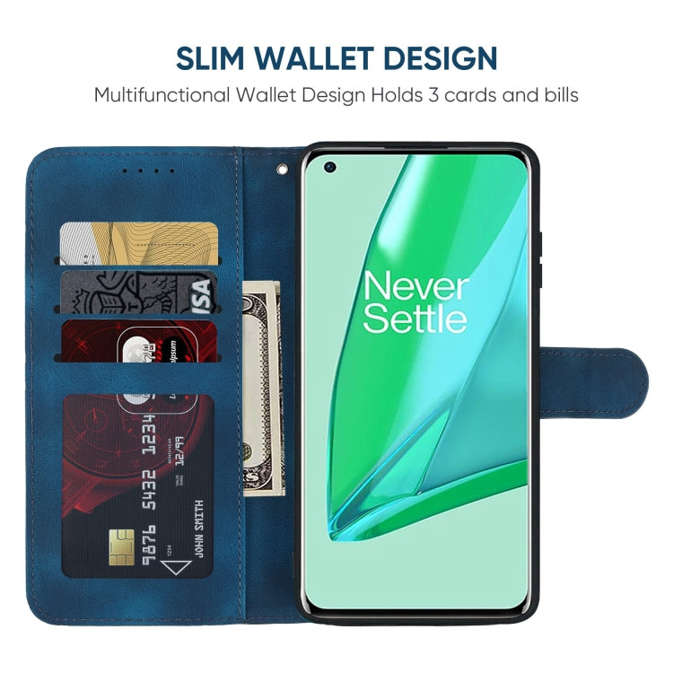For OnePlus 9 Pro Skin Feel Geometric Lines Leather Phone Case