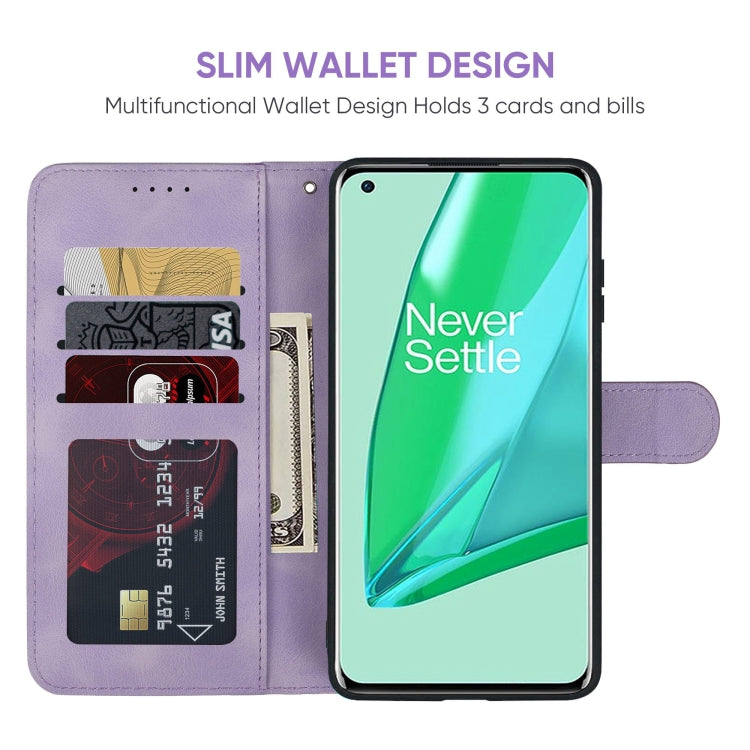 For OnePlus 9 Pro Skin Feel Geometric Lines Leather Phone Case