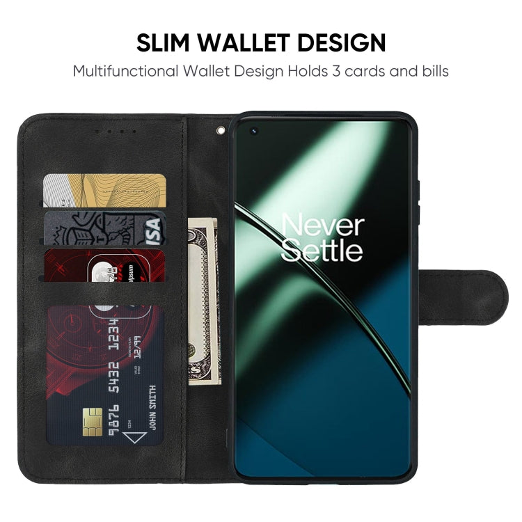 For OnePlus 11 Skin Feel Geometric Lines Leather Phone Case