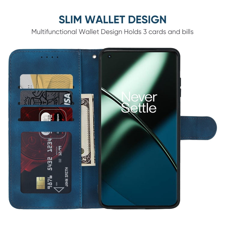 For OnePlus 11 Skin Feel Geometric Lines Leather Phone Case