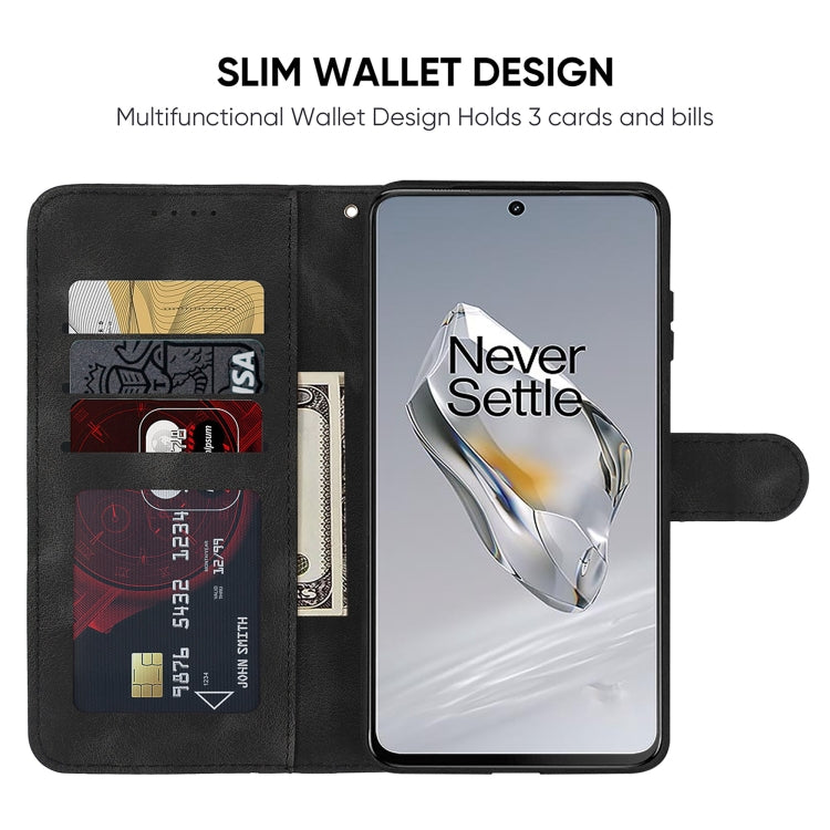 For OnePlus 12 Skin Feel Geometric Lines Leather Phone Case