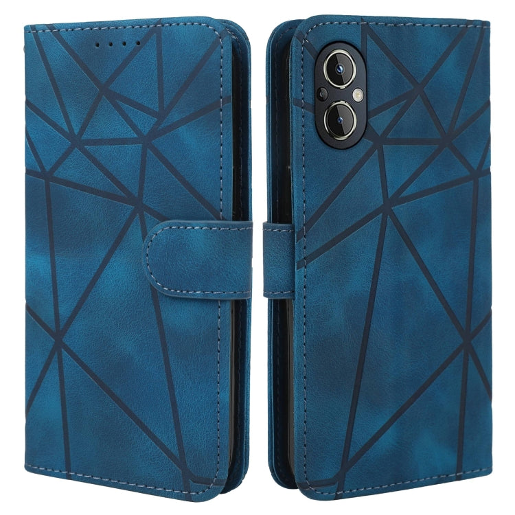 For OnePlus Nord N20 5G Skin Feel Geometric Lines Leather Phone Case