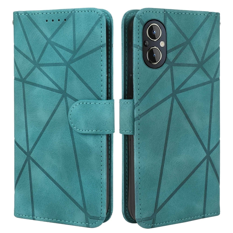 For OnePlus Nord N20 5G Skin Feel Geometric Lines Leather Phone Case