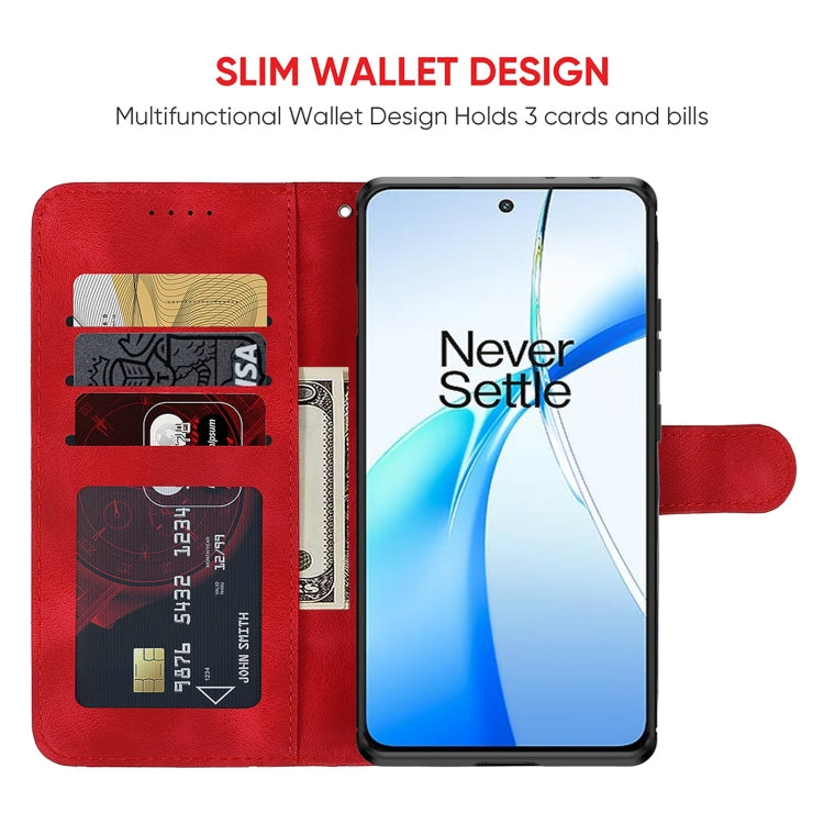 For OnePlus Ace 3V Skin Feel Geometric Lines Leather Phone Case