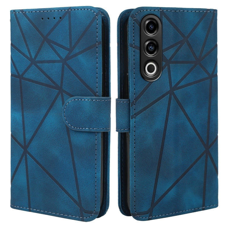 For OnePlus Ace 3V Skin Feel Geometric Lines Leather Phone Case