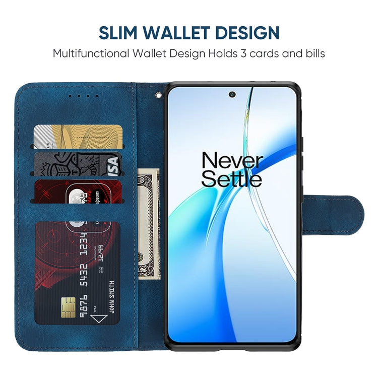 For OnePlus Ace 3V Skin Feel Geometric Lines Leather Phone Case
