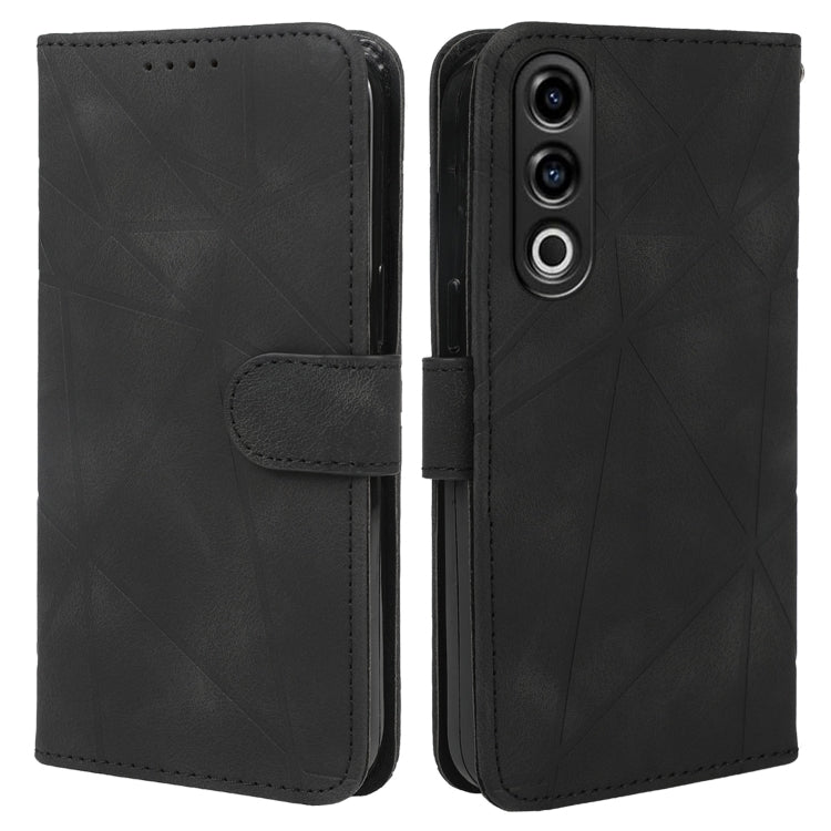 For OnePlus Nord CE4 Skin Feel Geometric Lines Leather Phone Case