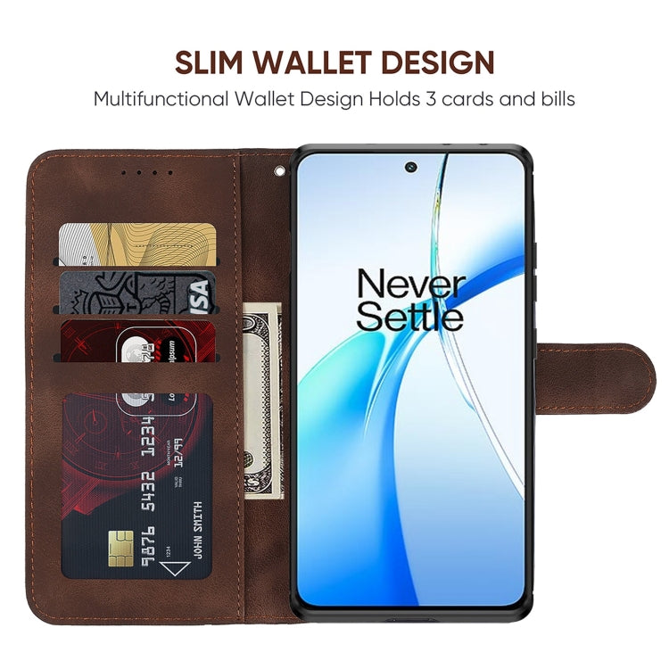 For OnePlus Nord CE4 Skin Feel Geometric Lines Leather Phone Case