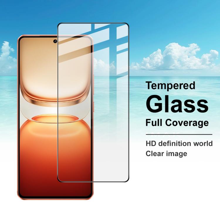 For vivo iQOO Z10 Turbo imak 9H Surface Hardness Full Screen Tempered Glass Film Pro+ Series
