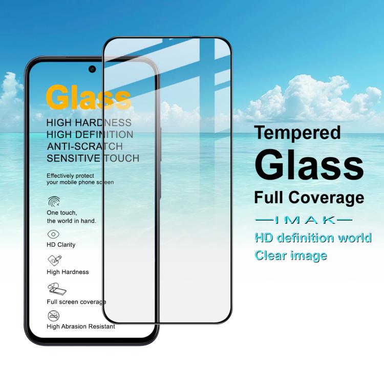 For vivo iQOO Z11x 5G imak 9H Surface Hardness Full Screen Tempered Glass Film Pro+ Series