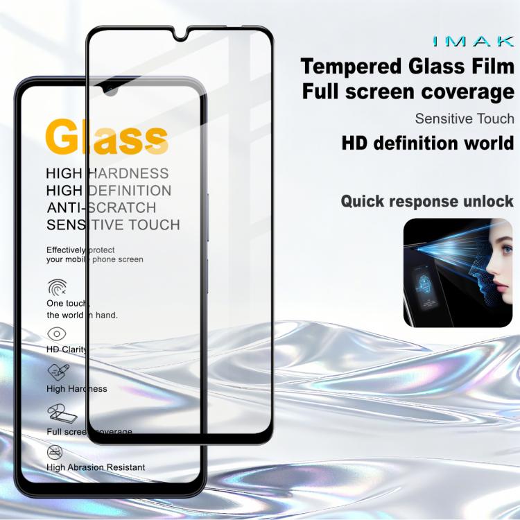 For vivo Y05 4G imak 9H Surface Hardness Full Screen Tempered Glass Film Pro+ Series