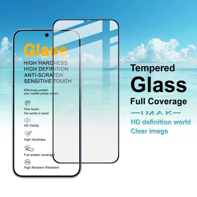 For vivo iQOO Z11 5G imak 9H Surface Hardness Full Screen Tempered Glass Film Pro+ Series