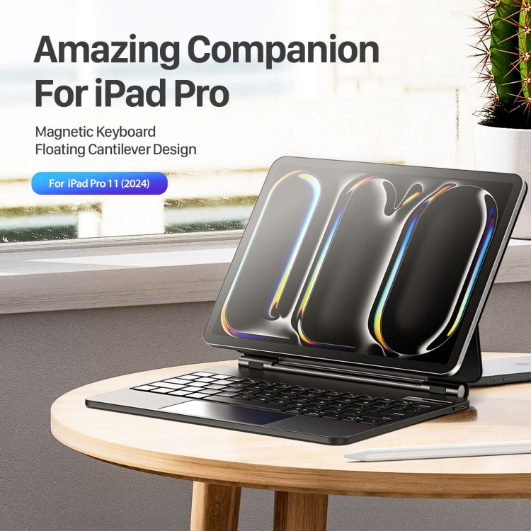 DUX DUCIS MK Series Floating Magnetic Keyboard Tablet Leather Case For iPad Pro 11 2024