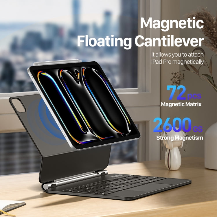 DUX DUCIS MK Series Floating Magnetic Keyboard Tablet Leather Case For iPad Pro 11 2024