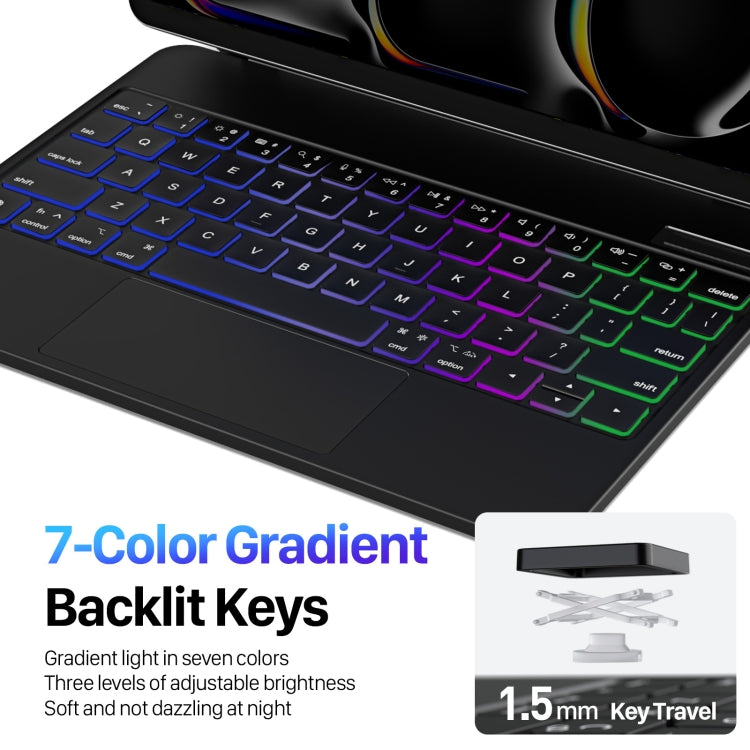 DUX DUCIS MK Series Floating Magnetic Keyboard Tablet Leather Case For iPad Pro 11 2024
