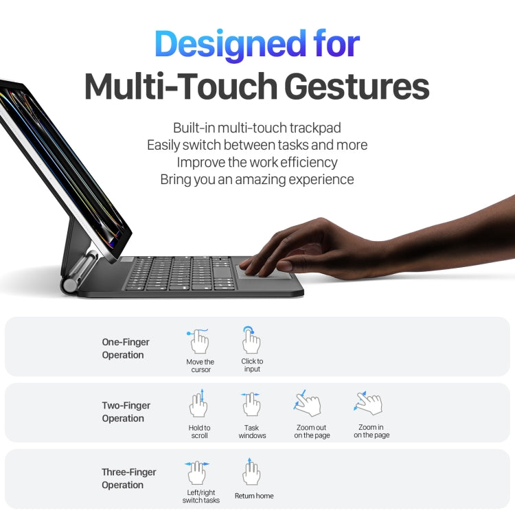 DUX DUCIS MK Series Floating Magnetic Keyboard Tablet Leather Case For iPad Pro 11 2024