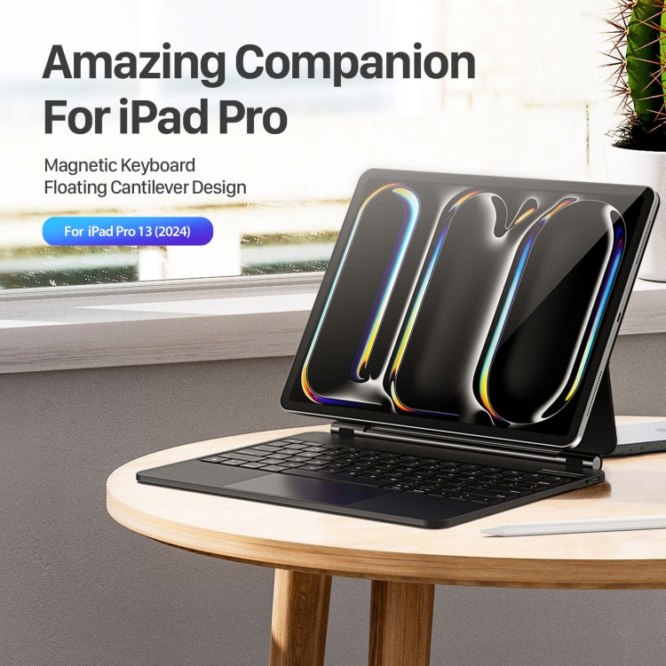 DUX DUCIS MK Series Floating Magnetic Keyboard Tablet Leather Case For iPad Pro 13 2024