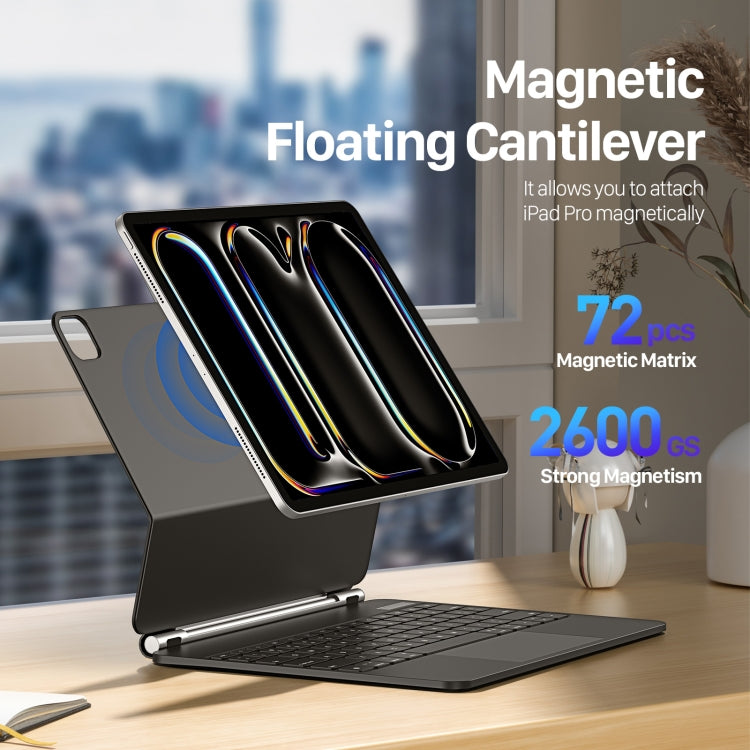 DUX DUCIS MK Series Floating Magnetic Keyboard Tablet Leather Case For iPad Pro 13 2024