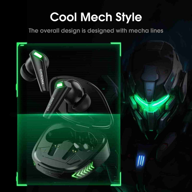 ONIKUMA T308 TWS Wireless Bluetooth 5.3 Earphone with Mic - Black
