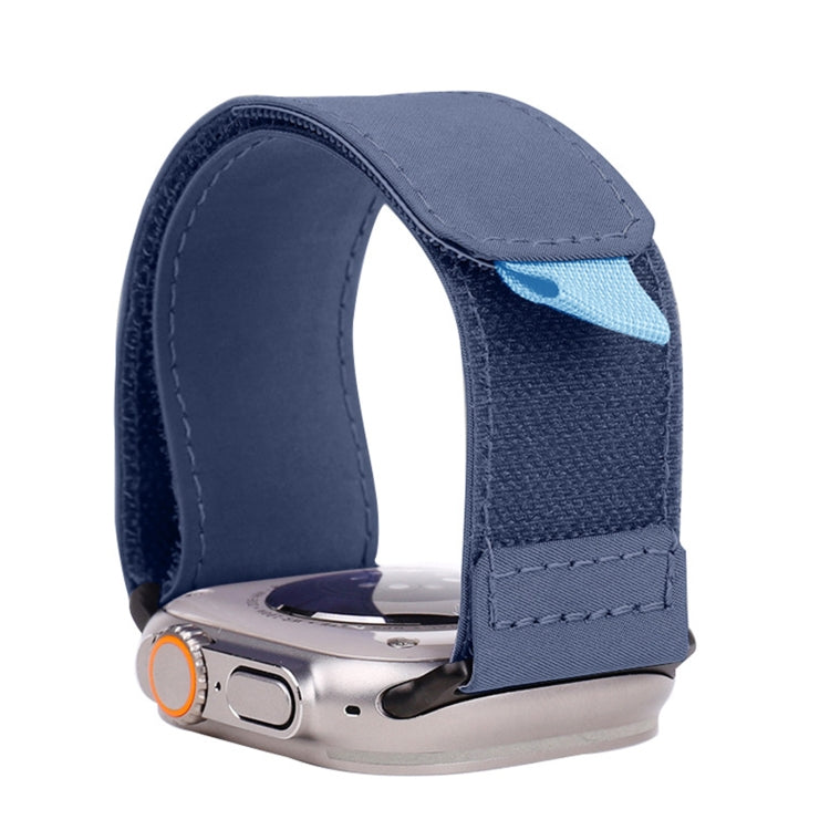 For Apple Watch Series 9 45mm Loop Woven Nylon Watch Band