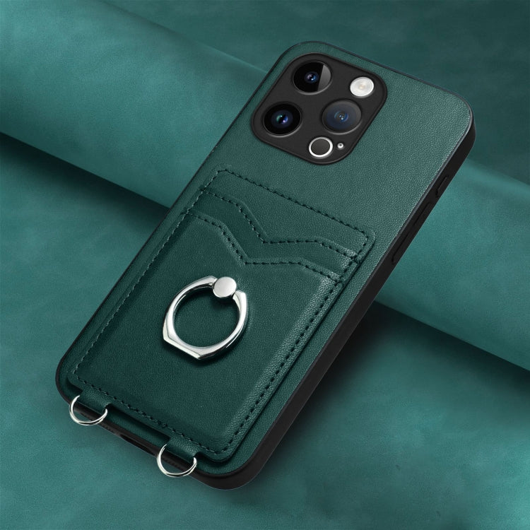 For iPhone 13 Pro R20 Ring Card Holder Phone Case