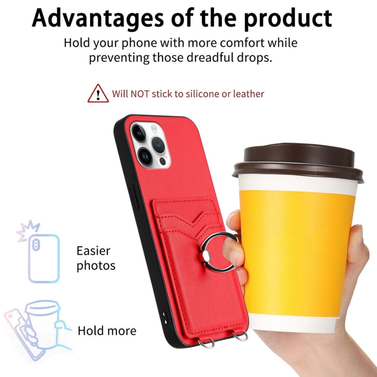 For iPhone 12 Pro Max R20 Ring Card Holder Phone Case