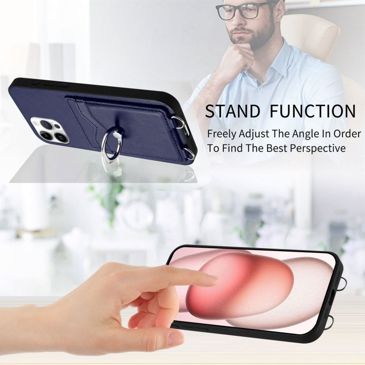 For iPhone 12 Pro Max R20 Ring Card Holder Phone Case