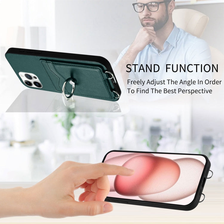 For iPhone 12 Pro Max R20 Ring Card Holder Phone Case