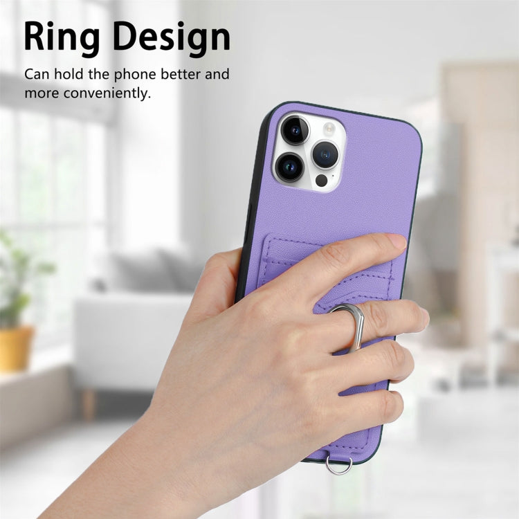 For iPhone 12 Pro Max R20 Ring Card Holder Phone Case