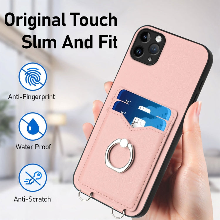 For iPhone 11 Pro Max R20 Ring Card Holder Phone Case