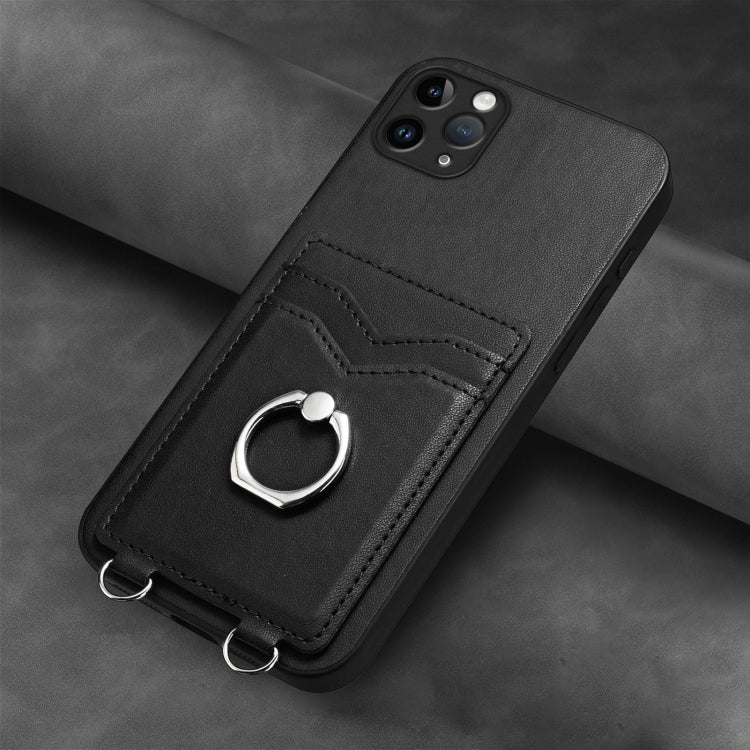 For iPhone 11 Pro Max R20 Ring Card Holder Phone Case