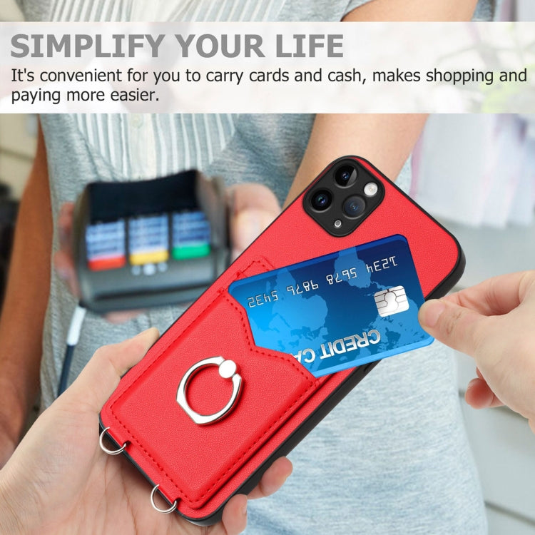 For iPhone 11 Pro Max R20 Ring Card Holder Phone Case
