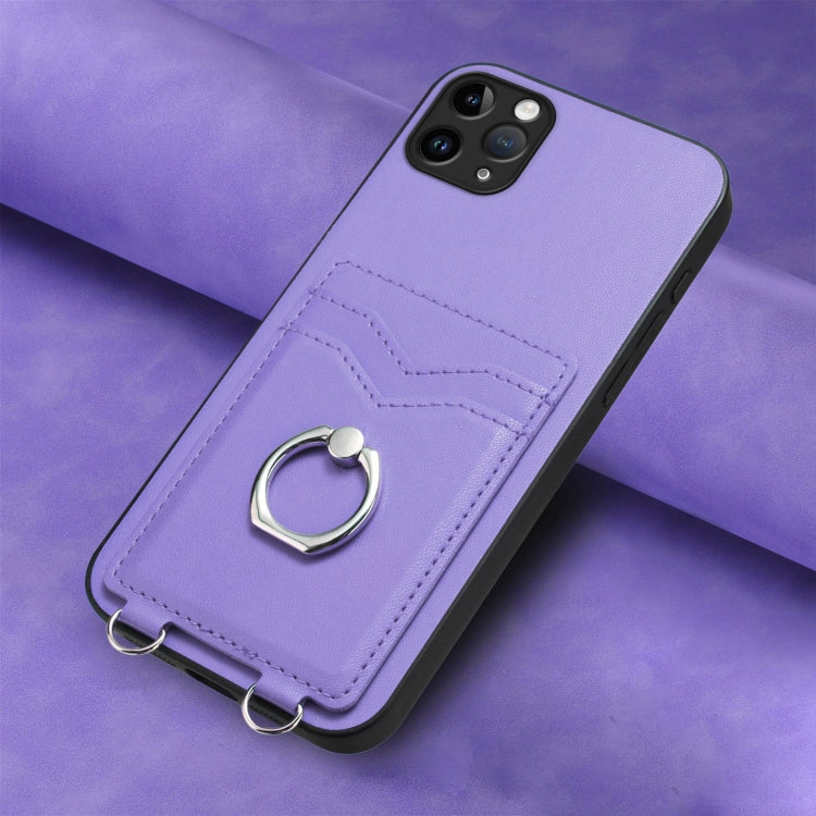 For iPhone 11 Pro Max R20 Ring Card Holder Phone Case