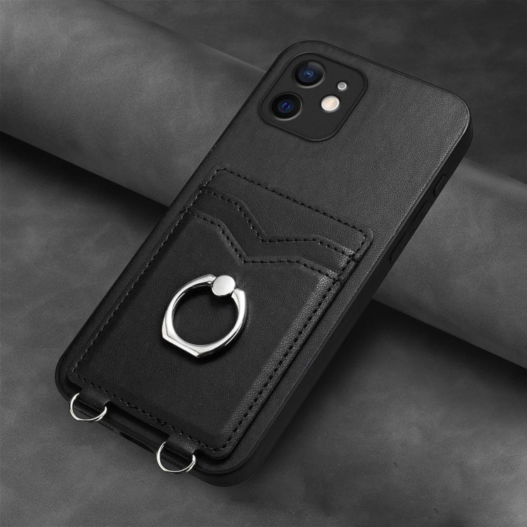 For iPhone 11 R20 Ring Card Holder Phone Case
