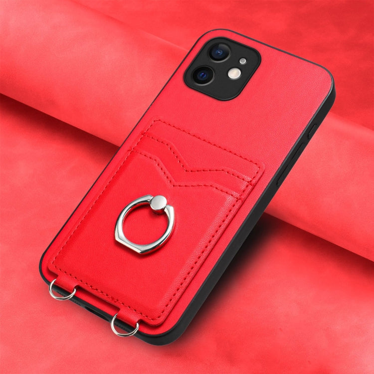 For iPhone 11 R20 Ring Card Holder Phone Case