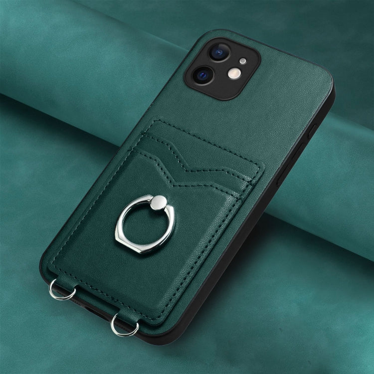For iPhone 11 R20 Ring Card Holder Phone Case