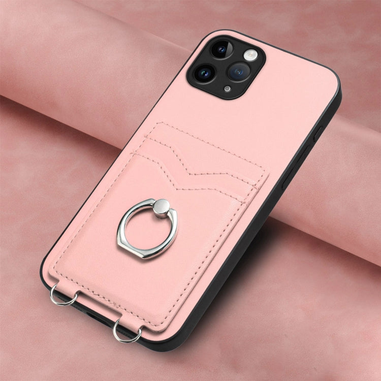 For iPhone 11 Pro R20 Ring Card Holder Phone Case