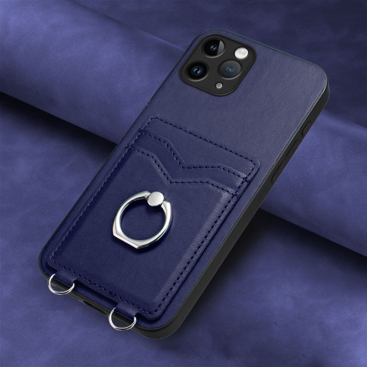 For iPhone 11 Pro R20 Ring Card Holder Phone Case