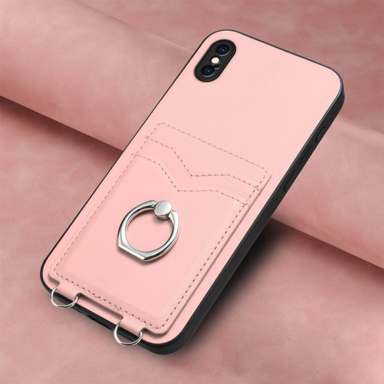 For iPhone XS Max R20 Ring Card Holder Phone Case