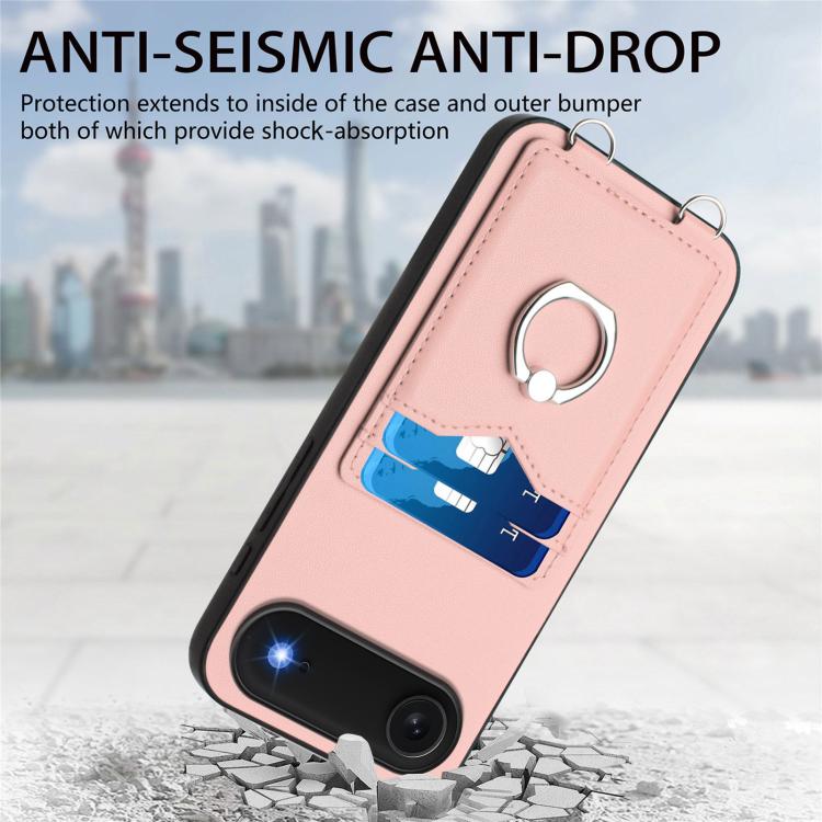 For iPhone Air R20 Ring Card Holder Phone Case