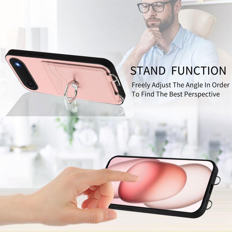 For iPhone Air R20 Ring Card Holder Phone Case