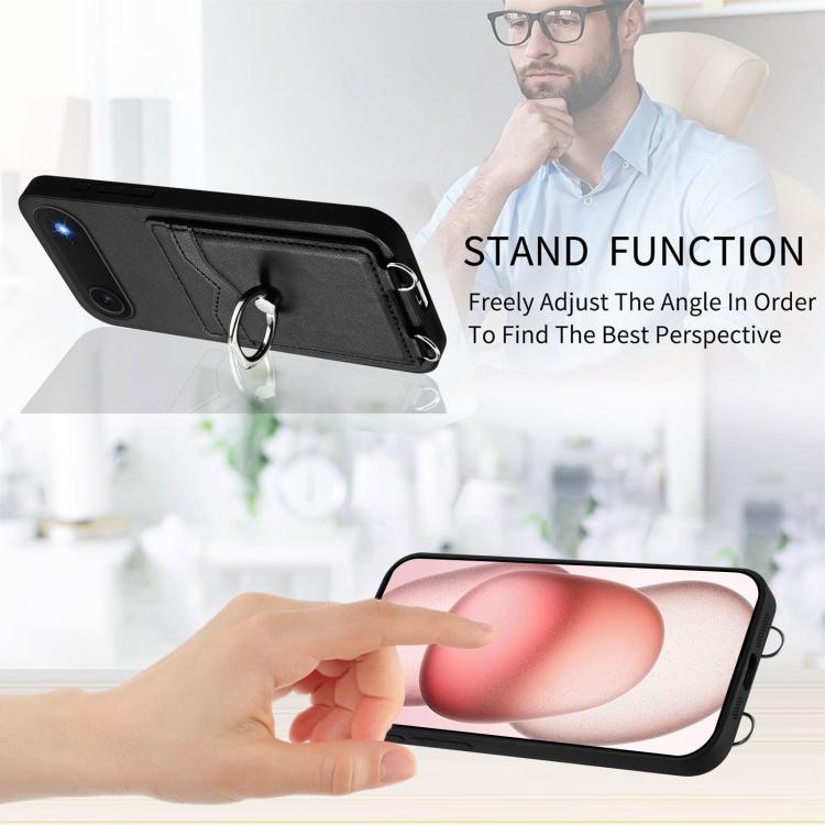 For iPhone Air R20 Ring Card Holder Phone Case