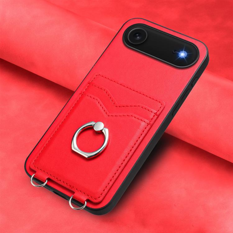 For iPhone Air R20 Ring Card Holder Phone Case