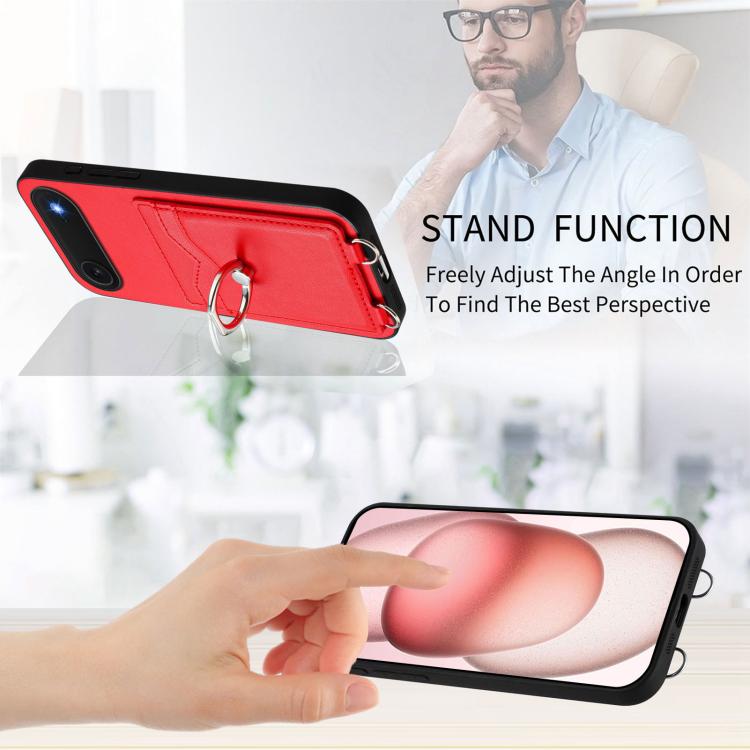 For iPhone Air R20 Ring Card Holder Phone Case
