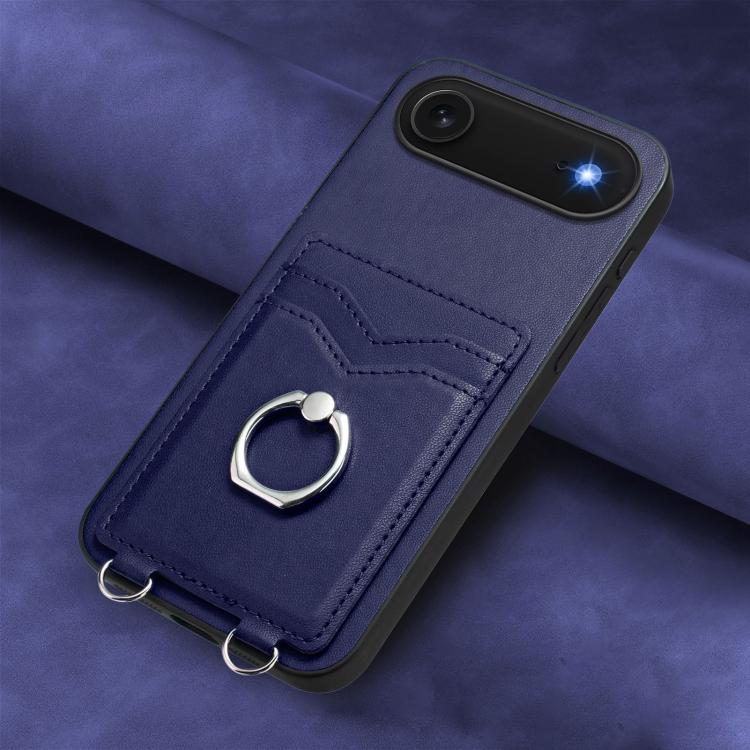 For iPhone Air R20 Ring Card Holder Phone Case