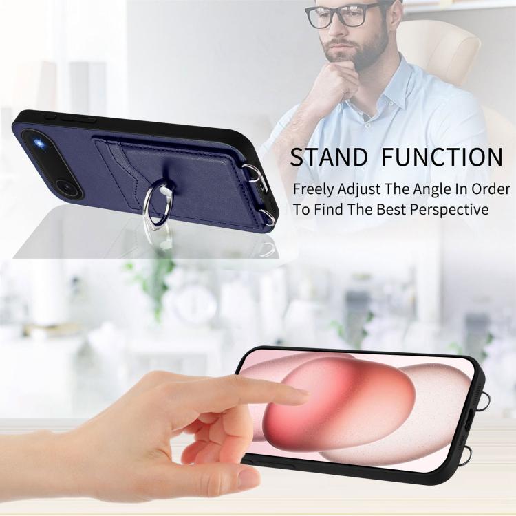 For iPhone Air R20 Ring Card Holder Phone Case