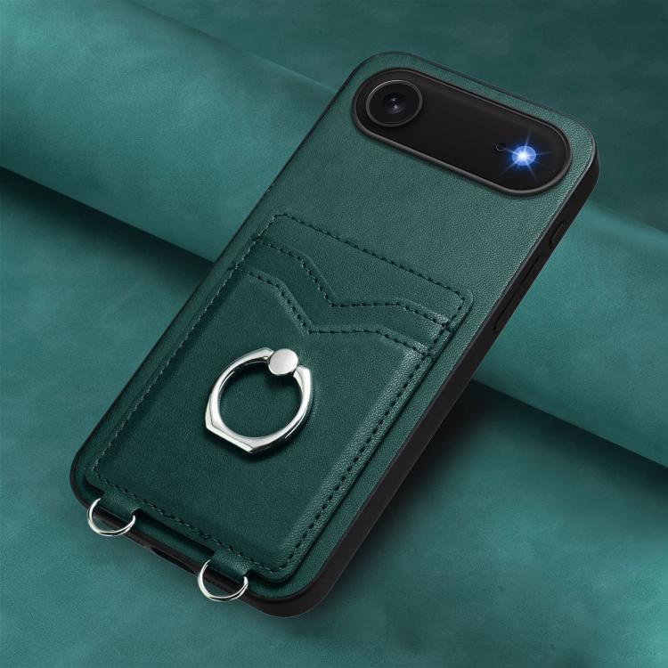 For iPhone Air R20 Ring Card Holder Phone Case