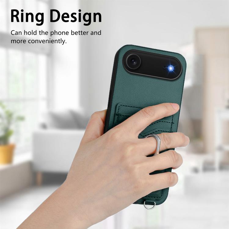 For iPhone Air R20 Ring Card Holder Phone Case