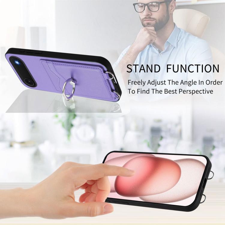 For iPhone Air R20 Ring Card Holder Phone Case
